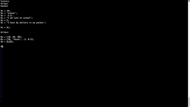 An introduction to perl datatypes - I смотреть онлайн