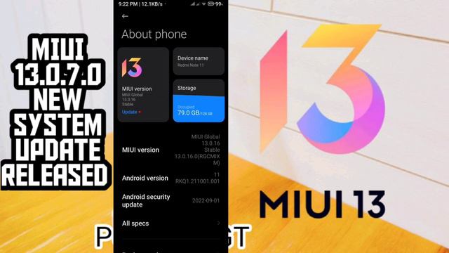 Miui 13.0.7 New System Update Released For Poco X3 GT | Security Patch Update And Some Bugs Fixed смотреть онлайн