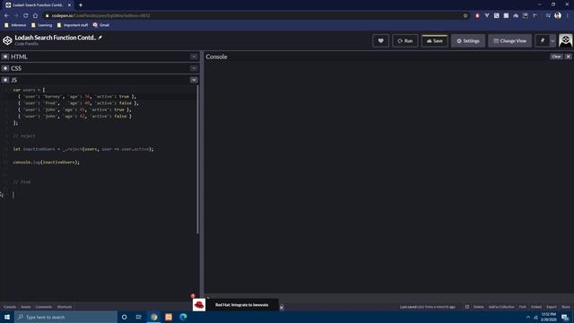 Lodash(_) _.reject, _.find, _.findLast functions - tute 3 смотреть онлайн