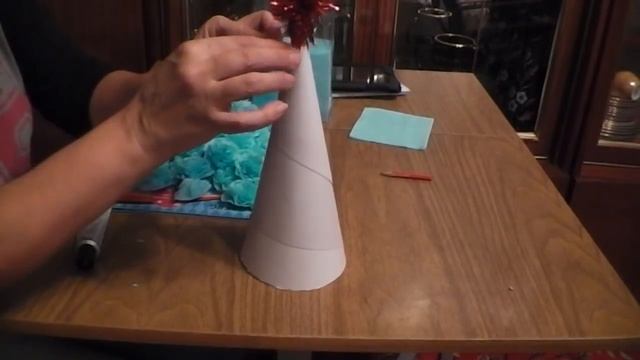 Мастер класс))) Ёлочка из салфеток. смотреть онлайн