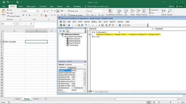 Tutorial Praktek Macro VBA Excel paling dasar banget смотреть онлайн