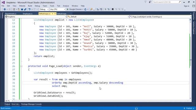 LinQ - Sorting Operators смотреть онлайн