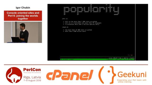 Igor Chubin. Console oriented sites and Perl 6: joining the worlds together смотреть онлайн