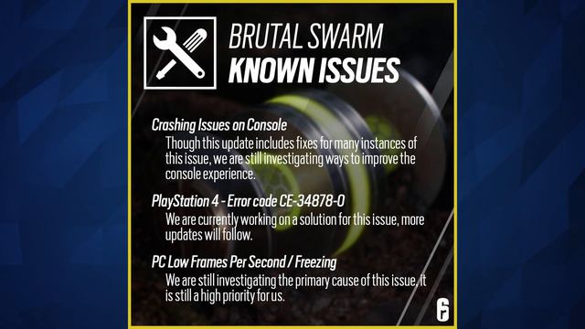 Bug Fixing - Y7S3.2 Patch Notes - 6News - Tom Clancy's Rainbow Six Siege