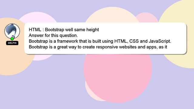 HTML : Bootstrap well same height смотреть онлайн
