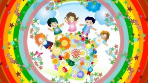 Children kids planet background video loop, футаж планета детства