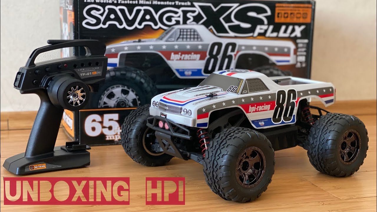 HPI SAVAGE XS FLUX unboxing - самый маленький, но ОЧЕНЬ МОЩНЫЙ монстр... | poritor rc смотреть онлайн