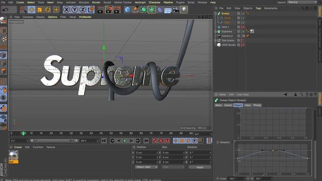 Cinema 4D tutorial - Mixing 2D and 3D смотреть онлайн