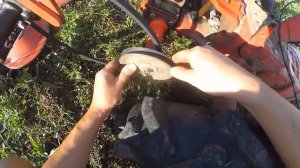 Роторная косилка Заря на мотоблоке Беларус.