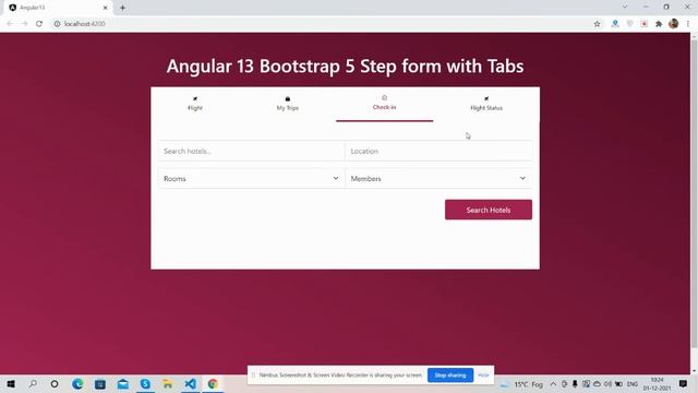 Angular 13 Bootstrap 5 Step Form with Tabs смотреть онлайн