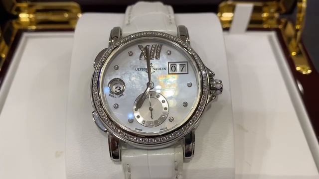 Часы наручные женские Ulysse Nardin Lady Dual Time 243-22B/391 смотреть онлайн