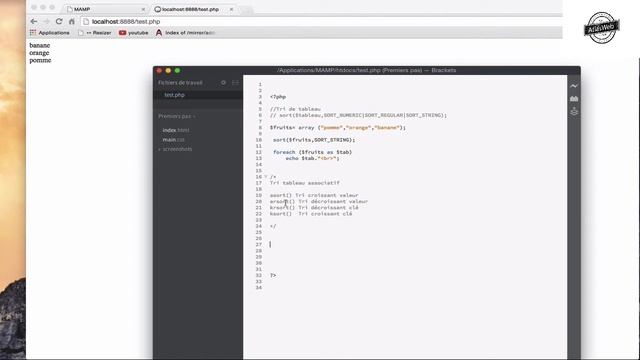 Formation PHP 5 et MySQL Cours 7: Tri des tableaux смотреть онлайн