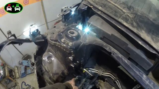 Chevrolet Equinox USA . Обзор повреждений , Установка на стапель , лонжерон вышел из чата ???...