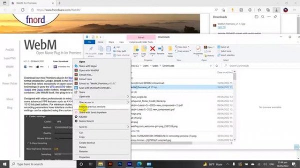 Easy way to Import or Edit WEBM file in After Effect or Premiere Pro | Cabbir Tutorials