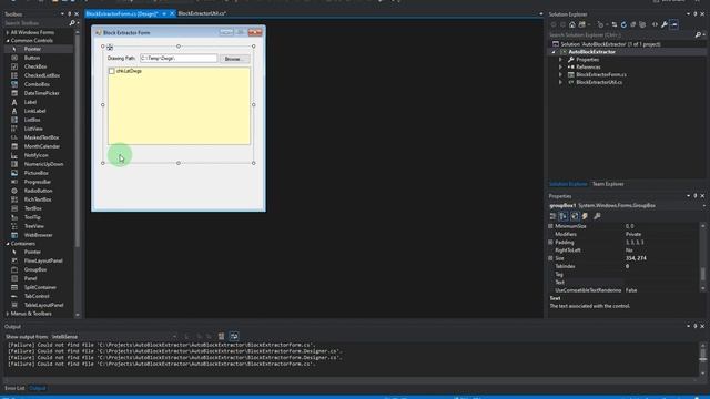 Project: Automatic Block Extractor - Using C# with Windows Form (3 of 6) смотреть онлайн