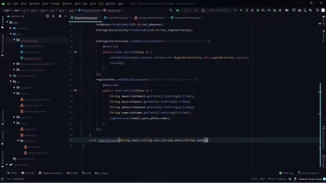 Android firebase connection #part3 (login, register, firebase, shared preference, etc) смотреть онлайн