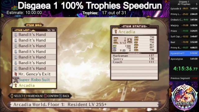 Disgaea 1 Complete - 100% Trophies in 8.5 Hours (8:32:44) смотреть онлайн