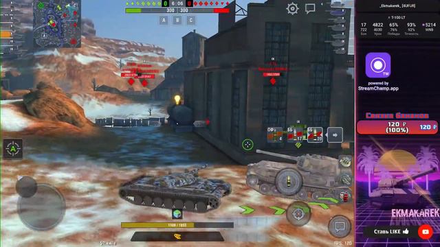 Т100 ЛТ • ПОДДАСТСЯ ЛИ? (5200+/15)| WotBlitz смотреть онлайн
