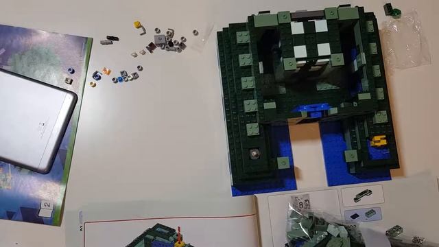 Распаковка Lego MINECRAFT Крепость Призмарина