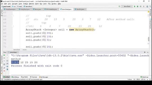 java 3 test 2 solve stack & queue question (Arabic) смотреть онлайн