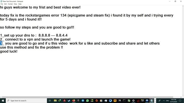Error 134  Rockstargame Launcher Fix (epicgames And Steam)