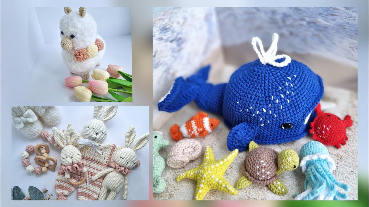 Китенок побывал на море) Много распаковок! Ламочка из YarnArt Mink. смотреть онлайн