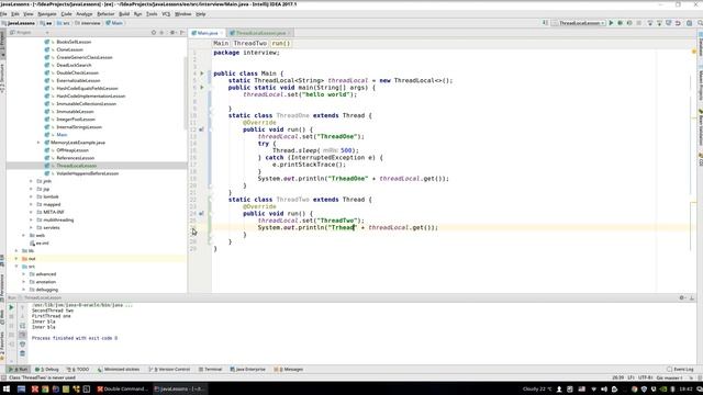 Урок Java 363: ThreadLocal смотреть онлайн