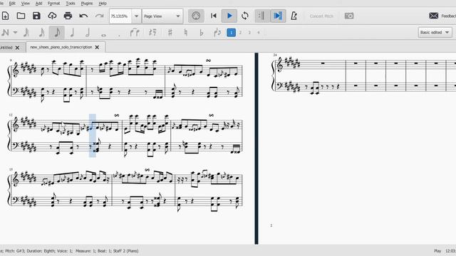 blue wednesday-new shoes piano solo transcription смотреть онлайн