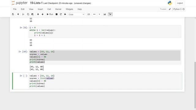 Introduction to Programming Using Python: 19: Lists-1 смотреть онлайн