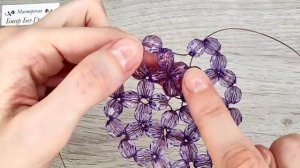 Мастер-класс Салфетка VS Подставка из бусин под Кружку/Схема моя❤️/ DIY beaded napkin