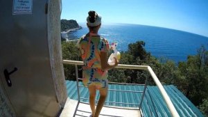 Санаторий Родина, Крым, Гаспра (2020) / Территория, лифт, пляж.