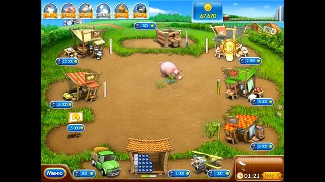 Веселая ферма 2 Шляпная 1 FarmFrenzy на золото смотреть онлайн