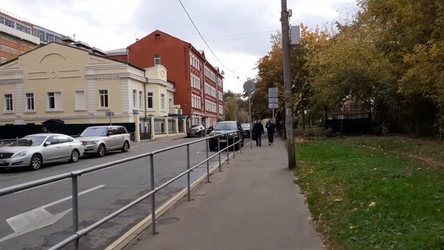 Москва 3159 Балакиревский переулок, Бакунинская улица осень утро