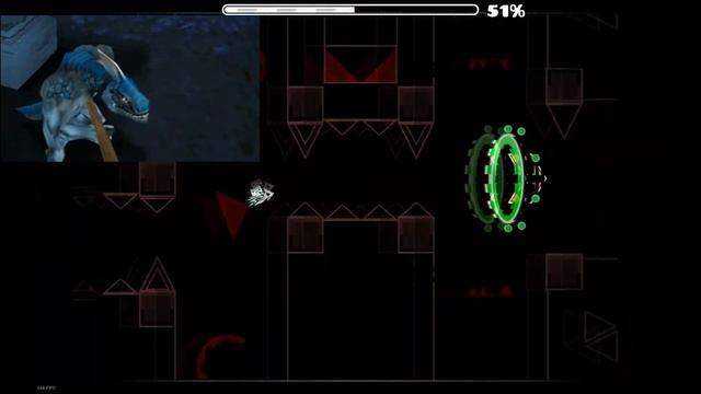 Отшельник ящер проходит Bloodbath. #проклятыеземли #geometrydash #мем #прошелbloodbath смотреть онлайн