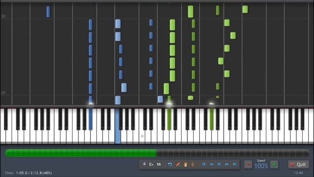 Chopin - Étude Op. 10 - No. 11 in E-flat major (Arpeggio) Piano Tutorial (100%) Synthesia смотреть онлайн