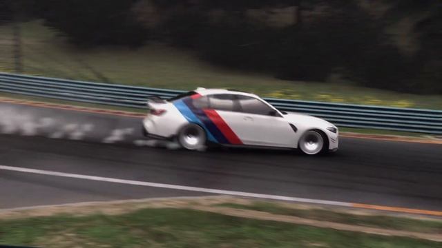 ‘21 BMW M3 Competition drift lap around Watkins Glen on FM смотреть онлайн