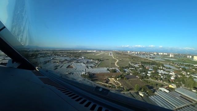 Посадка самолета Airbus A320. Анталья