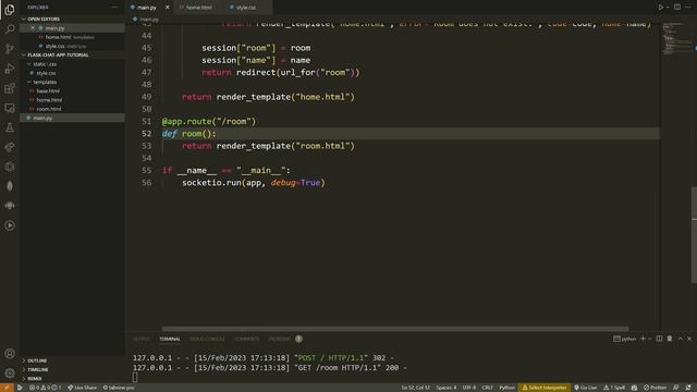 Python Live Chat Room Tutorial Using Flask & SocketIO смотреть онлайн