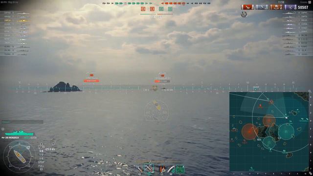 Monarch. Худший линкор ветки ? [World of Warships] смотреть онлайн