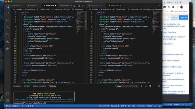 Vue3 add validation смотреть онлайн