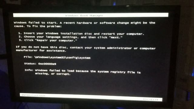 0xc00000e9 Error Windows 7 | How To Fix? Help - Windows Wont Boot смотреть онлайн