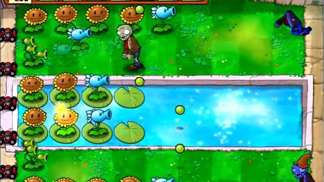 Plants vs Zombies - уровень 3-3 пройден за рекордное время смотреть онлайн