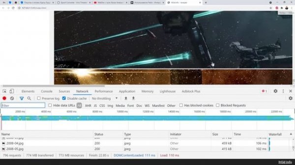 Сайт галерея на коленке. NodeJS, JavaScript и больше 1Gb фото