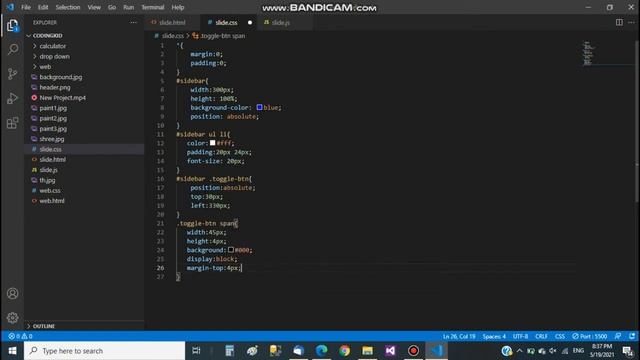 SLIDE OUT NAVIGATION|HTML&CSS|CODING KID смотреть онлайн