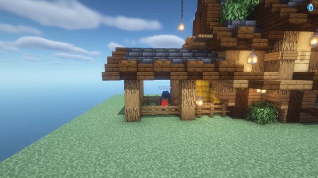 Minecraft Forest Cottage with Stable - Timelapse + Download смотреть онлайн