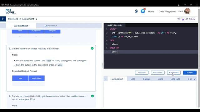 MILDSTONE ASSIGNMENT 2 IN SQL смотреть онлайн