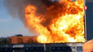 НОВОСИБИРСК.Взрыв на АЗС.С разных ракурсов-14.06.2021