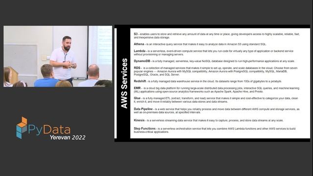 Rudolf Eremyan - Building Data Pipelines on AWS | PyData Yerevan 2022 смотреть онлайн