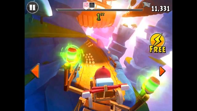 Angry birds Go! Серия 23! ГОНКА ожин на один! Летаем на машинах! FLY! Игра Энгри бердз гоу смотреть онлайн