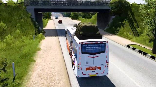 Indian Bus Driving In Euro Truck Simulator 2? | Volvo Veera Bus On Village Drive смотреть онлайн